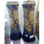 Pair of tall Royal Doulton stoneware vases by Joan Honey, 13" tall