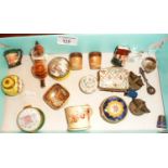 Collection of small porcelain boxes etc., inc. Royal Worcester, Limoges, Coalport and others (19