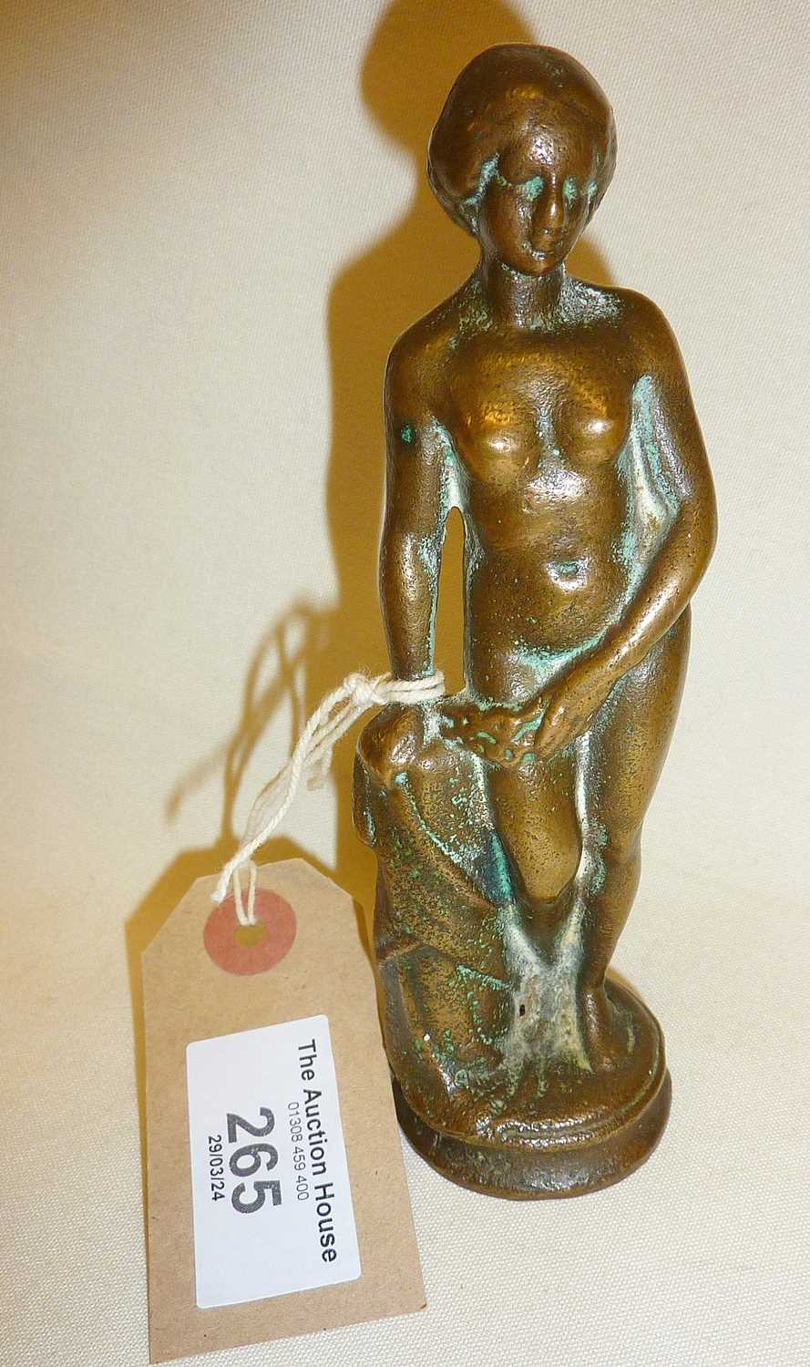 19th c. classical bronze figure of a nude, approx. 14cm high - Image 2 of 2