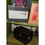 Eumig Mark 8 projector (boxed) and a Bolex Sound 715 projector (A/F)