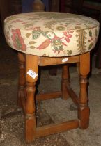 Upholstered 4-legged stool
