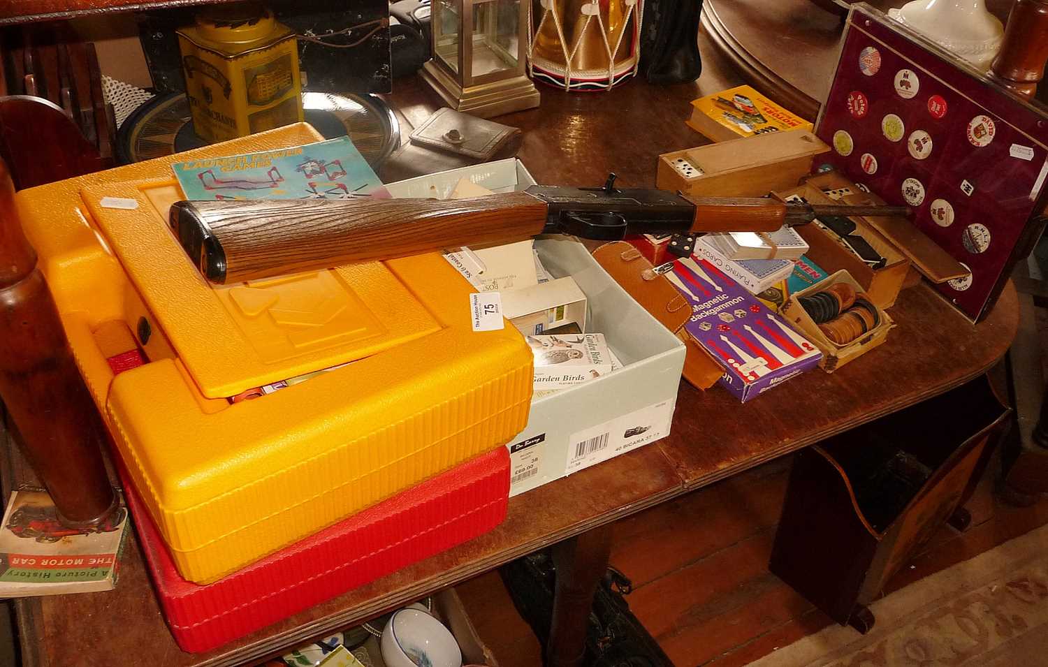 Miscellaneous toys & games including two cases of K'Nex construction kits and a Crosman toy BB rifle - Image 2 of 2