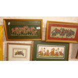 Four various Indo-Persian watercolour paintings