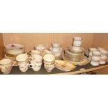 Royal Albert Crown china teaware. Alfred Meakin teaware and a Crown Devon dish