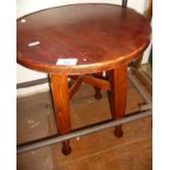 Four legged pitch pine stool/table