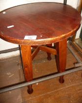 Four legged pitch pine stool/table