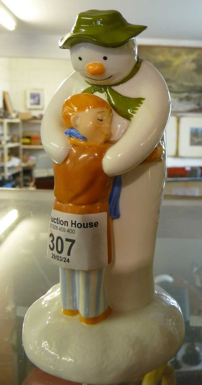 Coalport Characters china figure of The Snowman, marked "The Hug", 14cm - Image 4 of 4