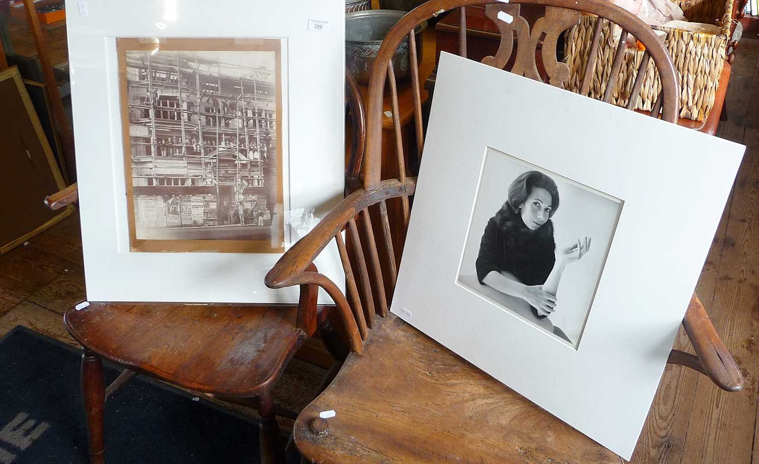 A Cecil Beaton photograph portrait of Joan Wavell, signed, together with a large gelatine silver - Image 2 of 2