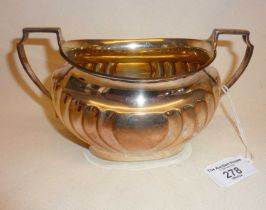 Harrod's silver-plated sugar bowl, approx. 17.5cm wide