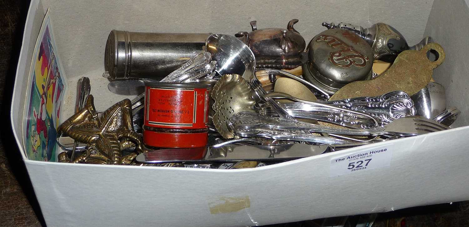 Metal boxes and cutlery - Image 2 of 2