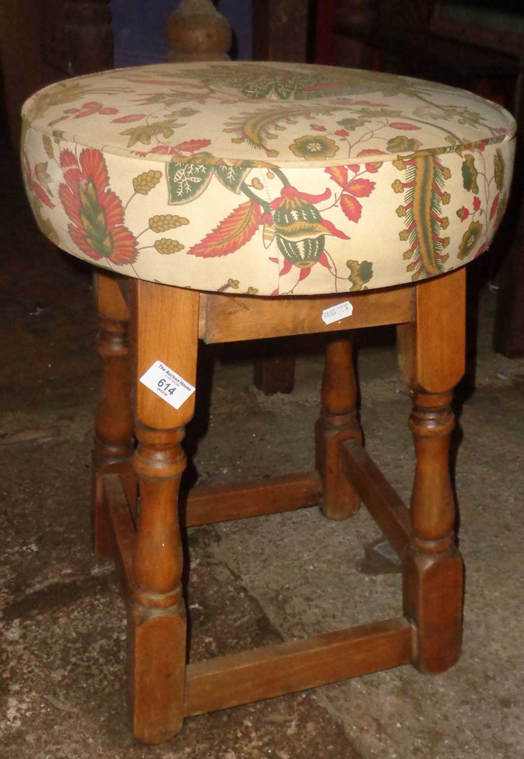 Upholstered 4-legged stool - Image 2 of 2