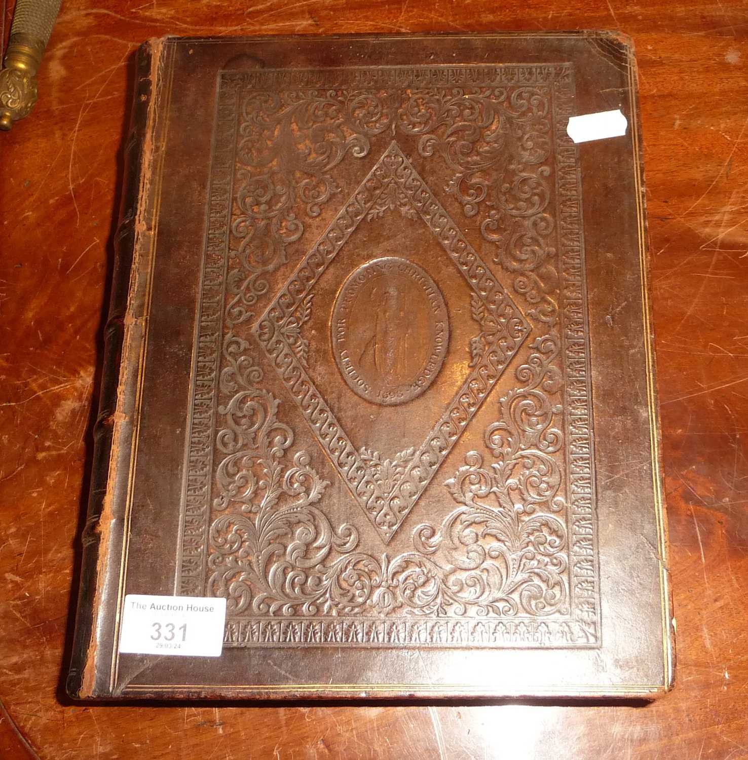 1859 Holy Bible, pub. Oxford Universit Press and appointed to read in churches, full leather