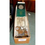 Commemorative Crowns inc. boxed 1951 Festival of Britain, other coins etc.