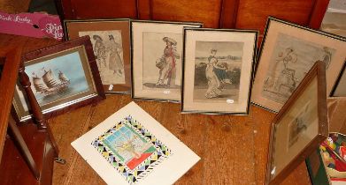 Assorted prints & engravings (9)