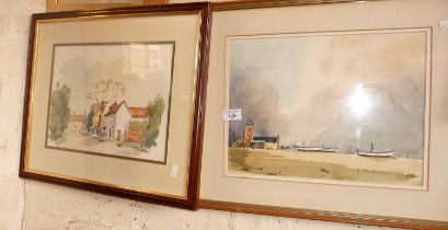 Two 20th c. watercolours by L. Macdonald