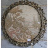 Victorian ormolu framed tapestry