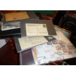 QV stamped envelopes, Penny Reds, some letters and ephemera, good Postal History lot