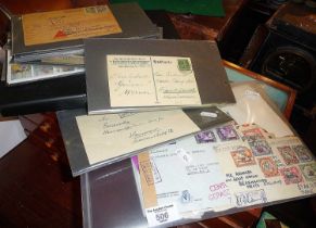 QV stamped envelopes, Penny Reds, some letters and ephemera, good Postal History lot