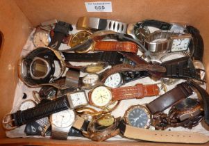 Collection of assorted gents' wrist watches