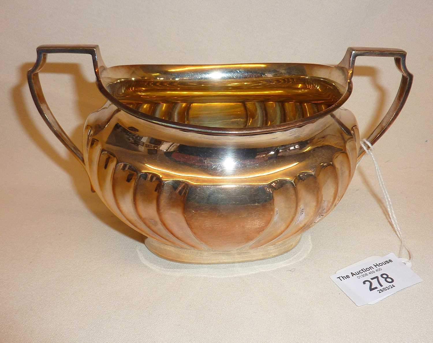 Harrod's silver-plated sugar bowl, approx. 17.5cm wide - Image 2 of 2