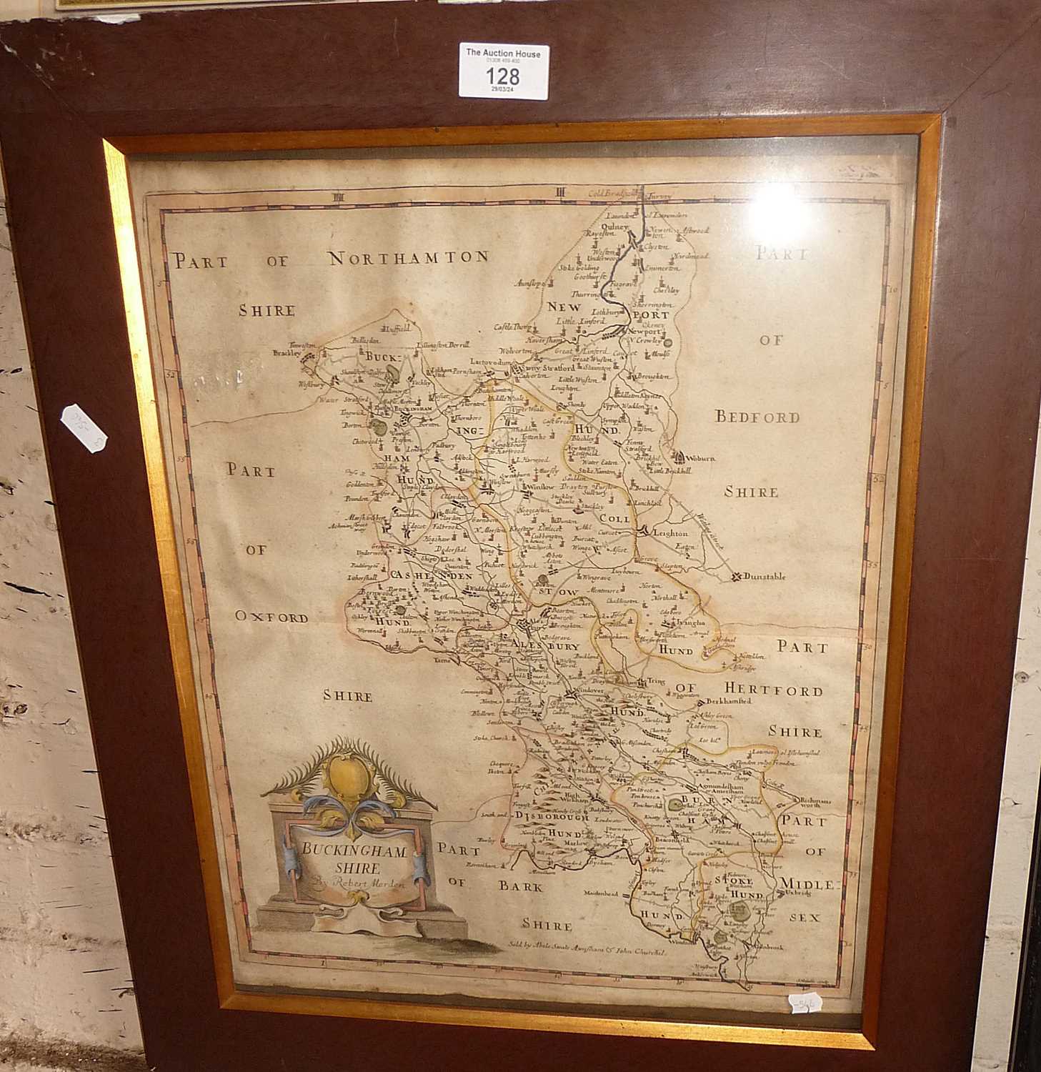 Early 18th c. Robert Morden map of Buckinghamshire - Image 2 of 2