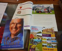 Murray Walker 1st Edition HB 2002, Unless I'm Very Much Mistaken, together with a Beaulieu Motor