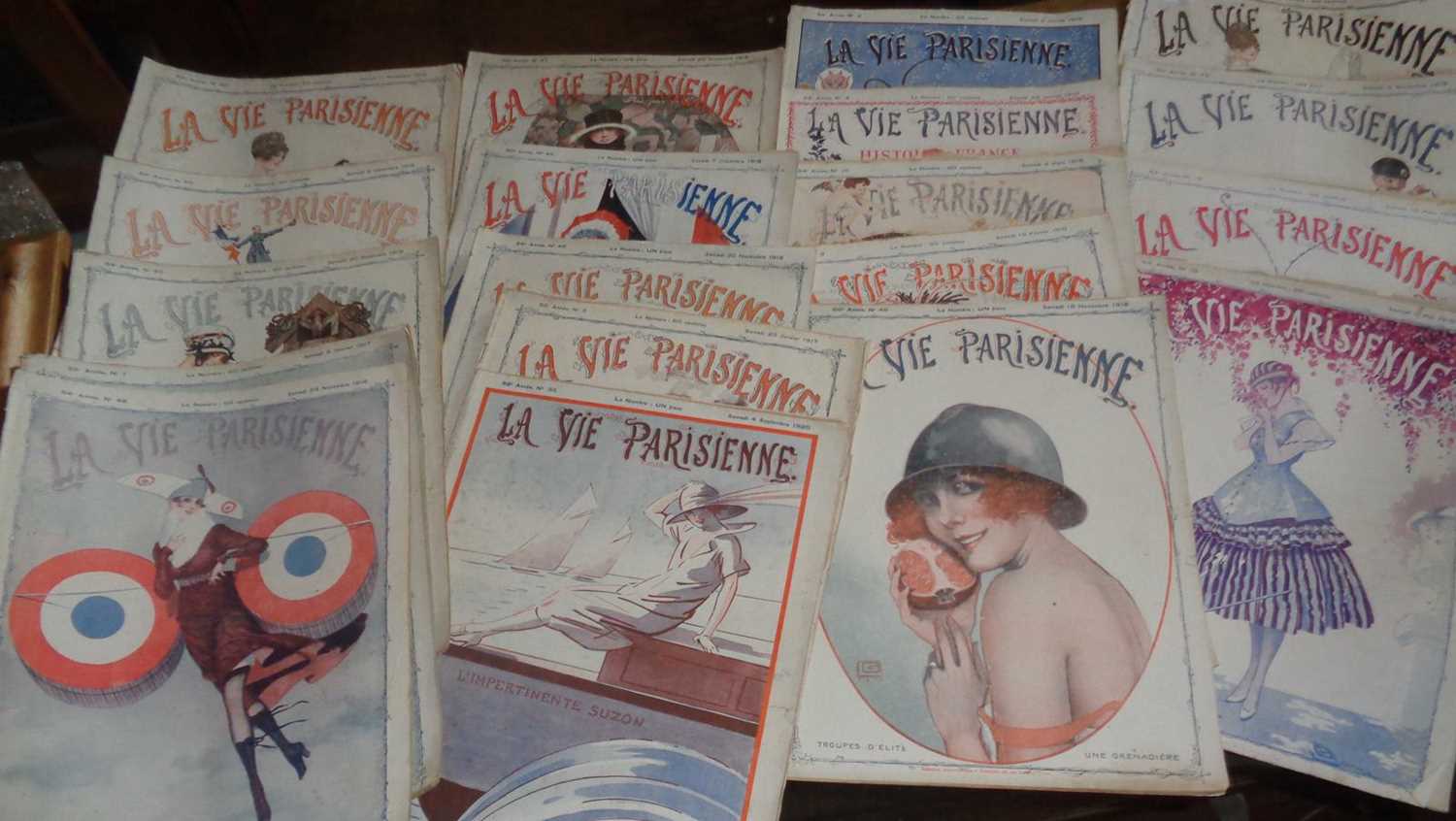 1910's/1920's good quantity of La Vie Parisienne French fashion magazines, with many - Image 3 of 5