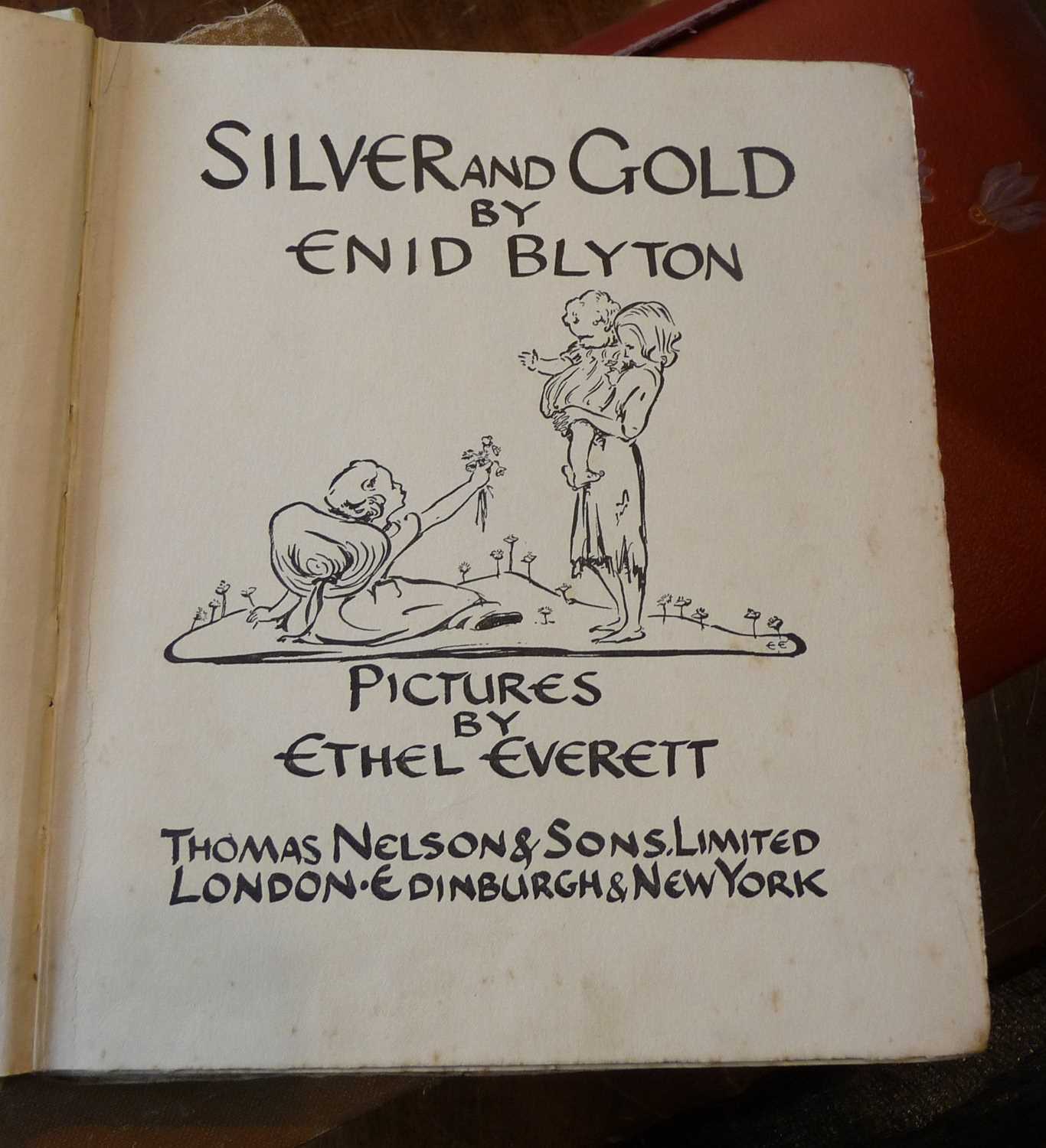 'Silver and Gold' by Enid Blyton, 1927/8 with pictures by Ethel Everett, uncut edges, pub. by Thomas - Image 3 of 3