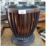 19th c. mahogany wine cooler with copper liner