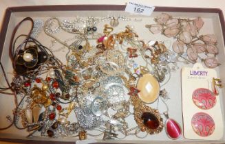 Quantity of costume jewellery, inc. Liberty clip-on earrings