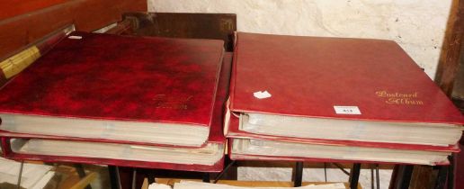 Four large postcard albums containing (mainly Valentines series), souvenir UK holiday scenes