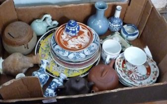 Chinese blue and white porcelain and other china