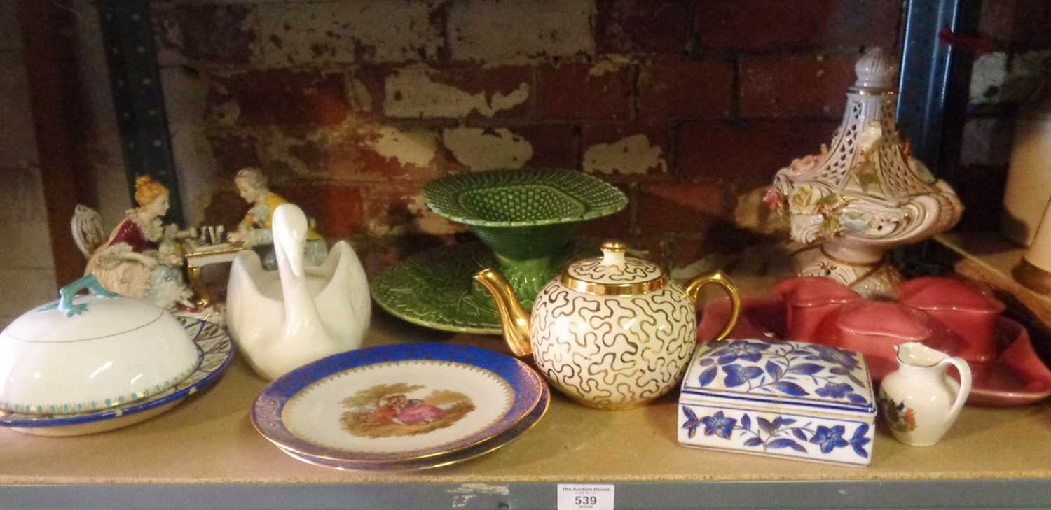 Miscellaneous china (one shelf)