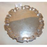 Art Deco silver salver with inscription, hallmarked for London 1931, weight approx. 408g