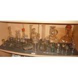 Collection of chemistry glassware, inc. bottles, etc.