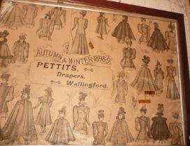 Victorian Draper's Shop Advert featuring dress styles in the Autumn and Winter 1898-99 Season