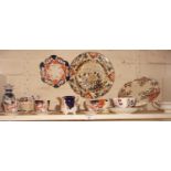 Aynsley Imari pattern coffee cups and saucers and other china (A/F)
