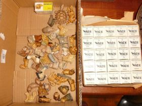 Large collection of Wade Whimsies, inc. 25 in original boxes