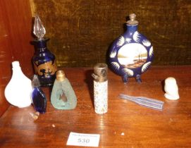 Various vintage scent and perfume bottles