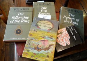 'Lord of the Rings' 1971 edition, 3 vols, 'Smith of Wooton Major', 1st Edition and 'Tom Bombadil',