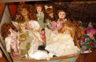 Collection of modern dolls and toys