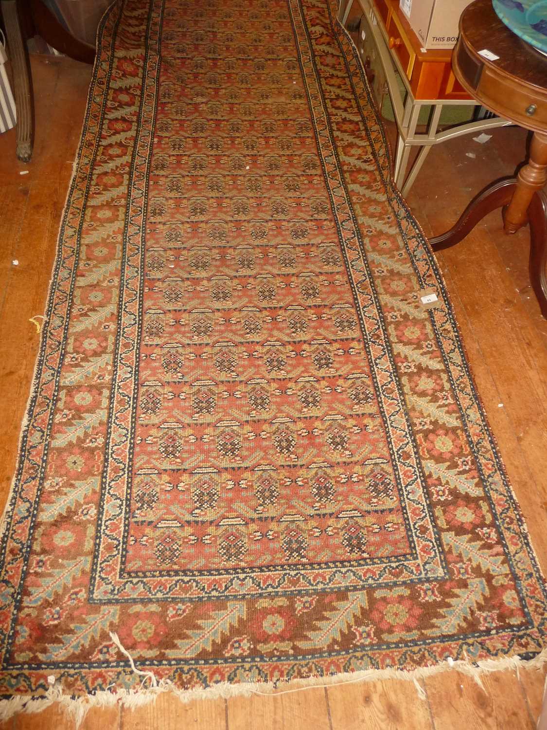 Long Persian runner, 390cm x 101cm