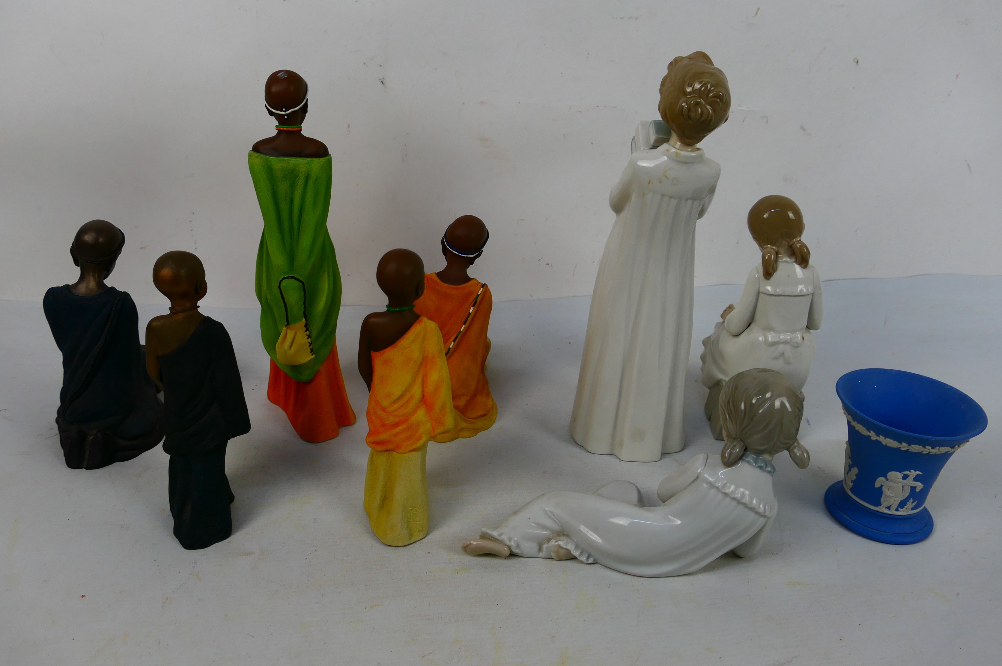 A group of ceramic figurines and similar to include three by Nao, - Image 6 of 6