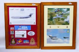 Two aviation themed montages relating to RAF 101 Squadron,