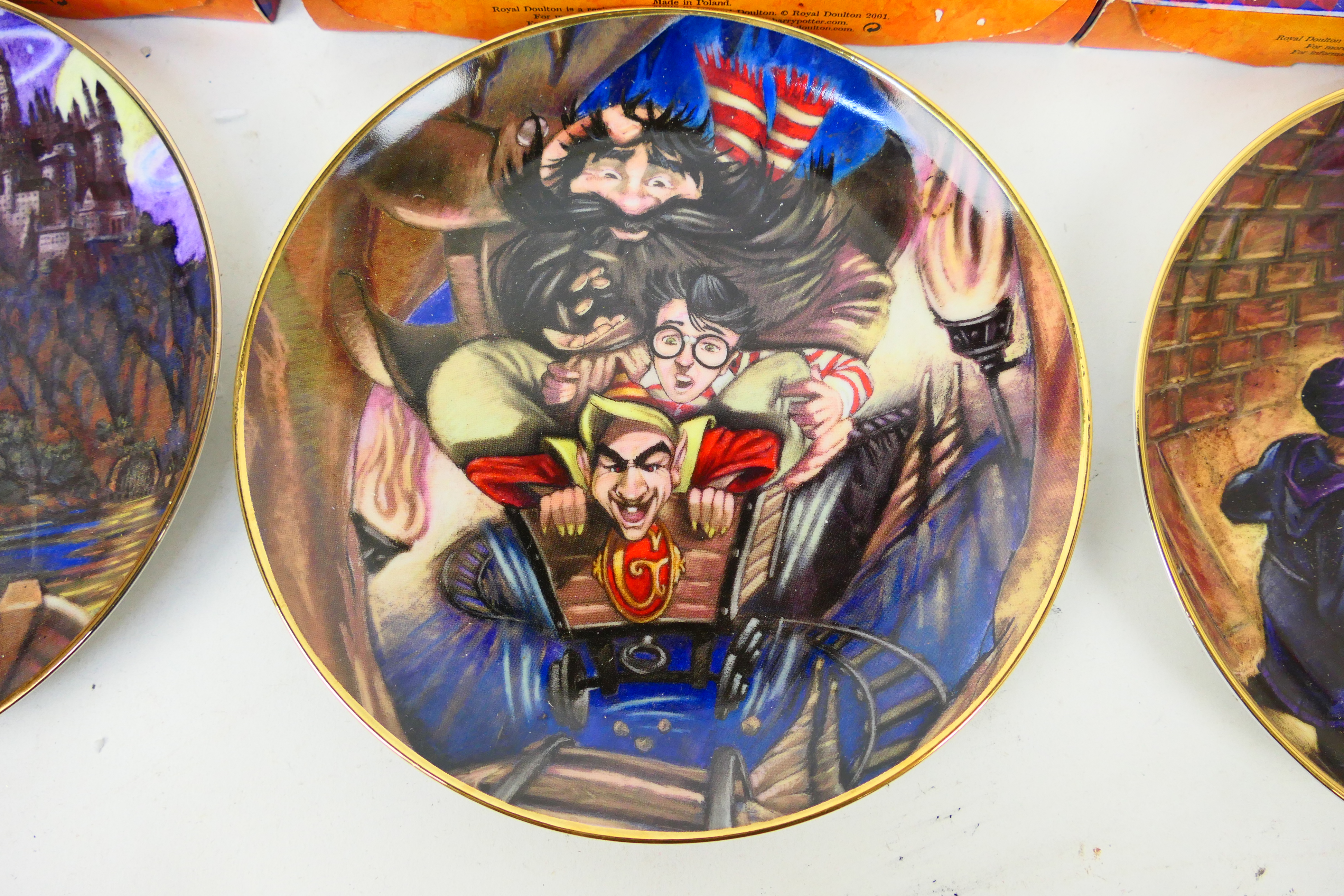 Royal Doulton - Three boxed Harry Potter wall plates, # HPWP4 The Mirror Holds The Answer, - Image 3 of 6