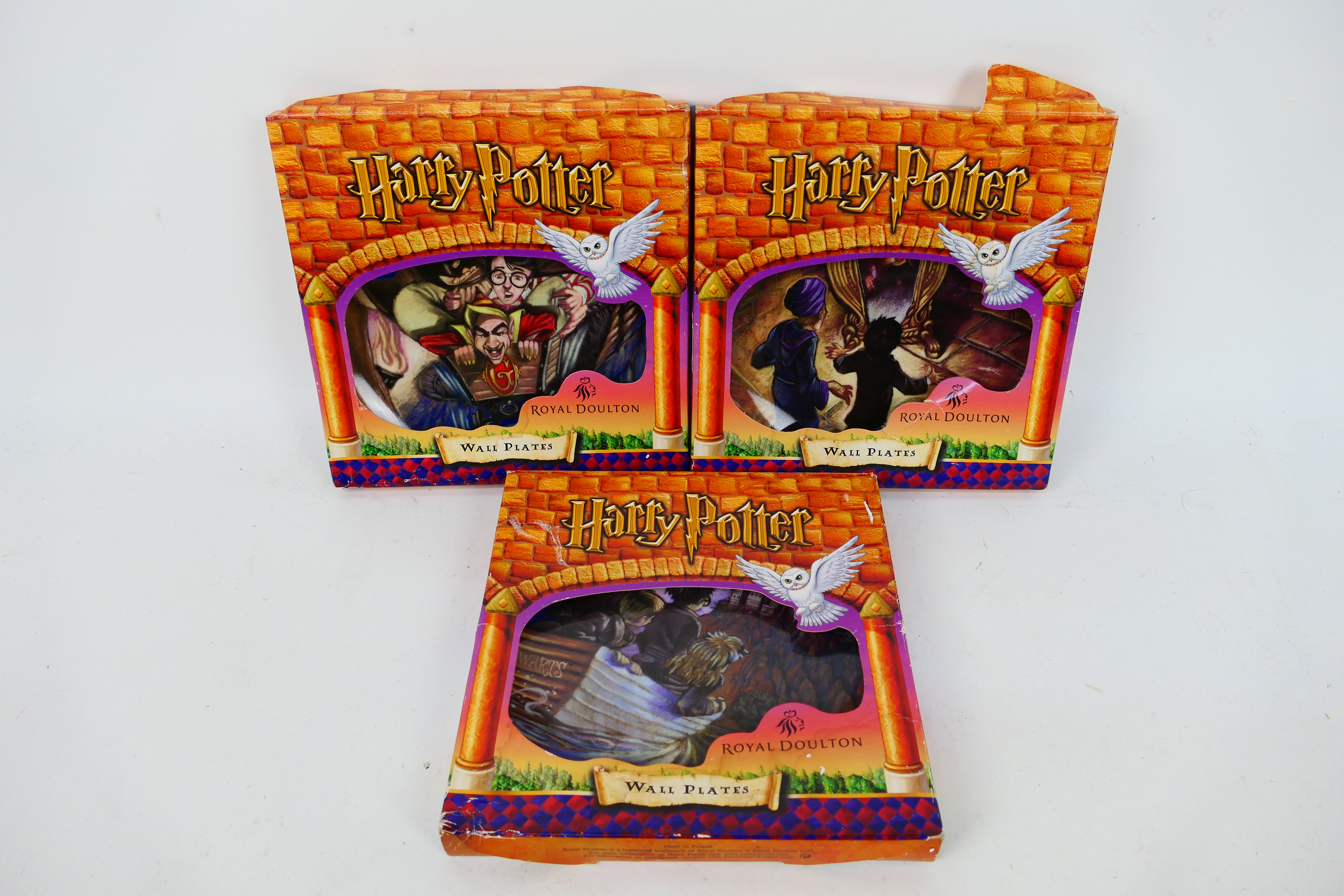 Royal Doulton - Three boxed Harry Potter wall plates, # HPWP4 The Mirror Holds The Answer, - Image 6 of 6