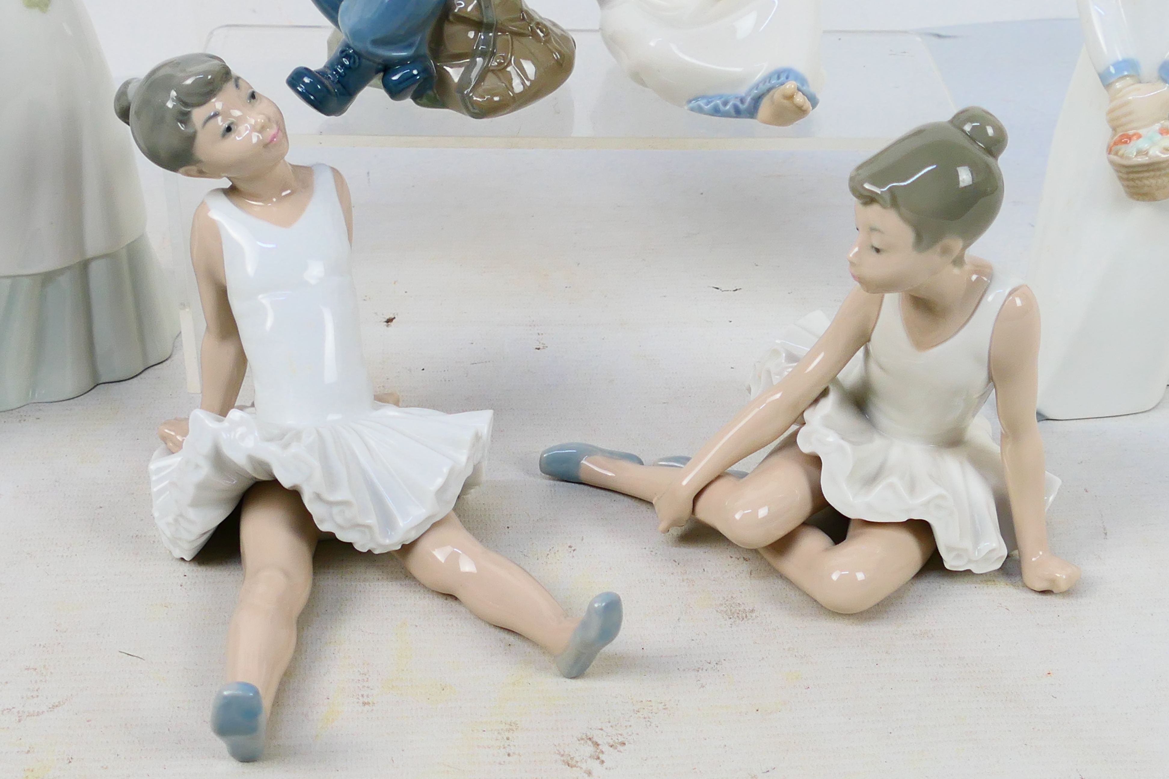 A group of Spanish porcelain figures to include Nao ballerinas and similar, - Image 2 of 9