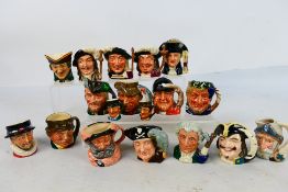 Royal Doulton - A collection of small character jugs to include Beefeater, George Washington,