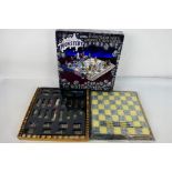 A boxed Universal Studios Monsters chess set with 8.5 cm (h) king.