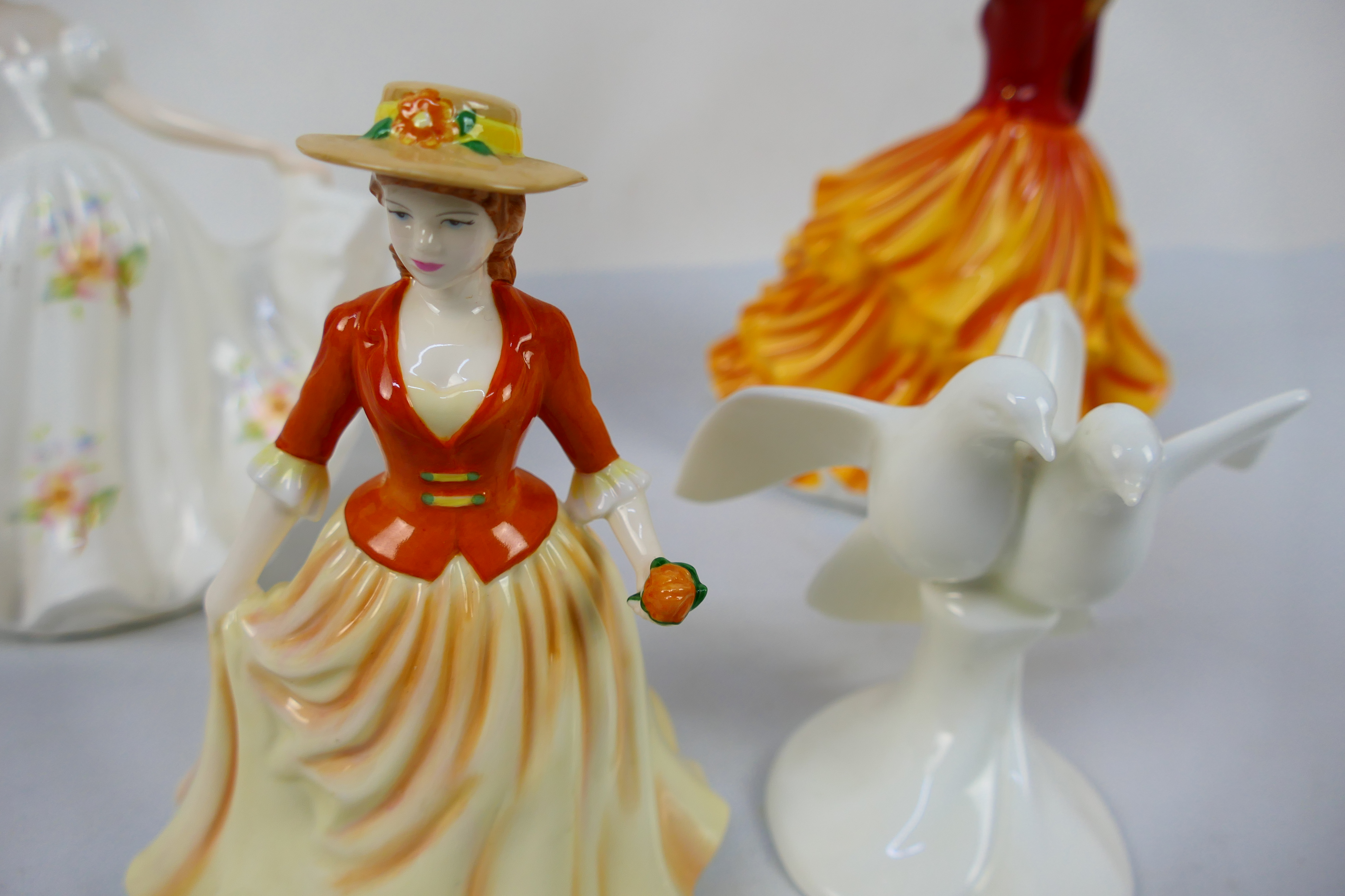 Royal Doulton - Three figures / groups to include # HN5257 Autumn Walk, # HN4588 and other, - Image 4 of 4